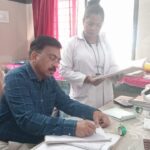 मुख्य चिकित्सा एव स्वास्थ्य अधिकारी के द्वारा किया गया शहरी आयुष्मान आरोग्य मंदिर का औचक निरीक्षण