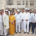 कैबिनेट मंत्री लखनलाल देवांगन ने निर्माणाधीन मेडिकल कॉलेज का किया निरीक्षण