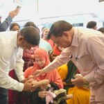 बच्चों को पोलियो की दो बूंद पिलाकर मंत्री लखनलाल देवांगन ने किया राष्ट्रीय पल्स पोलियो अभियान का शुभारंभ