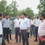 कलेक्टर ने रामपुर में निर्माणाधीन नवीन महाविद्यालय का किया निरीक्षण