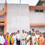 स्वतंत्रता दिवस पर भाजपा जिला कार्यालय में शान से लहराया तिरंगा